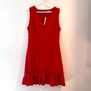 Womens Francesca’s Miami red cocktail dress size large